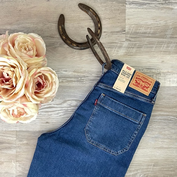 Levi’s Mile High Cropped Wide Leg Jean Button Fly - Picture 5 of 14